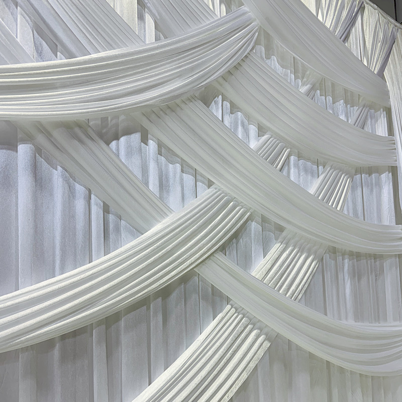 White 3x3m Lattice Pattern Draping