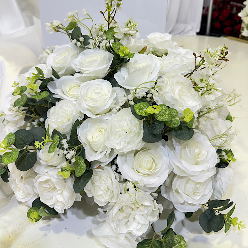 White Faux Flowers Sets